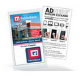 Small Square Microfiber Screen Cleaner Cloth w/ Business Card